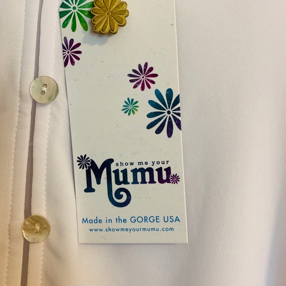 Show me your Mumu. Bright white tunic size XS - Picture 3 of 5